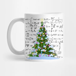 Christmas tree with physics vibes, for physics and science lovers Mug